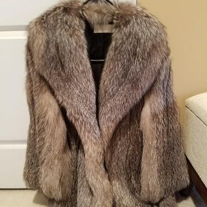 Silver Fox fur coat